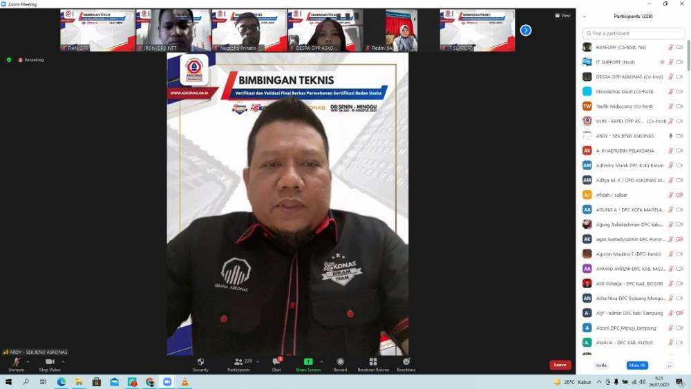 Komisaris LSBU ASKONAS Apresiasi Penyelenggaraan Bimtek