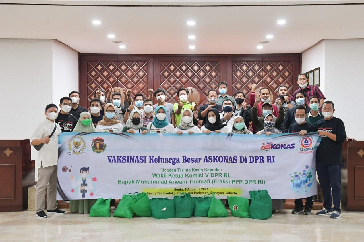 Program Vaksinasi Keluarga Besar ASKONAS Di DPR RI Berjalan Dengan Lancar